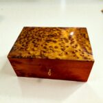 Burl Wood Box Organizer With Lock – Handmade Thuya Wooden Box - Image 4