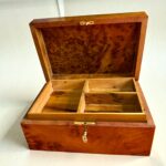 Burl Wood Box Organizer With Lock – Handmade Thuya Wooden Box - Image 5