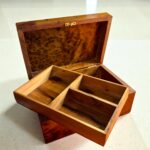 Burl Wood Box Organizer With Lock – Handmade Thuya Wooden Box - Image 7