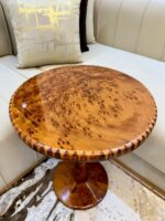 Wood Coffee Table - Handmade Moroccan Thuya Inlay Table - Image 6