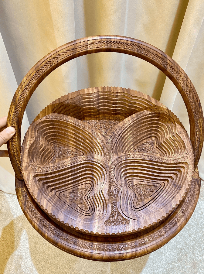 walnut wooden table