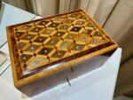 Moroccan Jewelry Box – Handmade Thuya Wood Organizer - Image 6