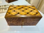 Gift Wooden Box Organizer With Key – Handmade Thuya Wood Box - Image 4