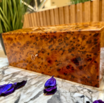 Wooden Jewelry Box With Lock - Handmade Thuya Box - Image 3