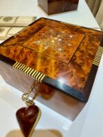 Jewelry Box Organizer - Handmade Thuya Wood Box With Lock - Image 4