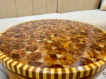 Solid Wood Coffee Table - Handmade Moroccan Inlay Table - Image 6