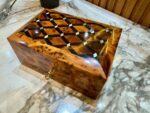 Wooden Jewelry Box Organizer – Handmade Lockable Box - Image 6