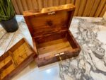 Wooden Jewelry Box Organizer – Handmade Lockable Box - Image 9