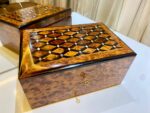 Jewelry Box for Men - Thuya Wood Storage Box with Lock - Image 2