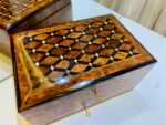 Jewelry Box for Men - Thuya Wood Storage Box with Lock - Image 5