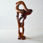 Wood Sculpture - Handmade Abstract Thuya Wood Decor - Image 2