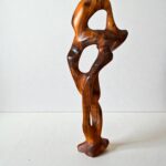 Wood Sculpture - Handmade Abstract Thuya Wood Decor - Image 3