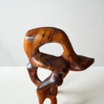 Wood Sculpture - Handmade Abstract Thuya Wood Decor - Image 7