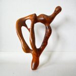 Wooden Art - Handmade Abstract Thuya Wood Sculpture - Image 3