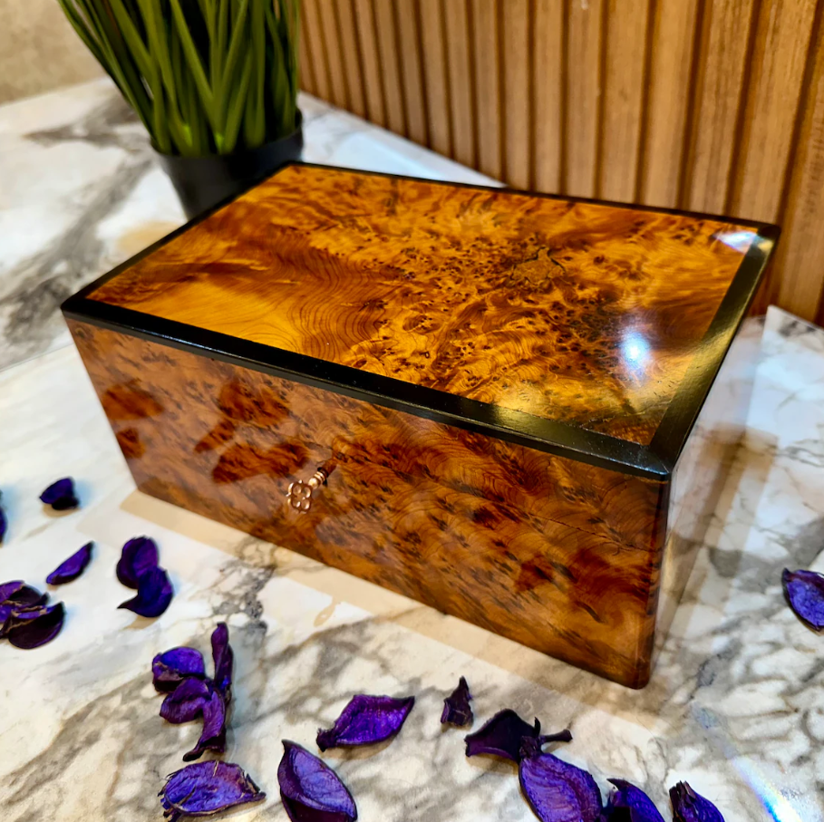Jewelry Wooden Box With Key watch box