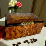 Wooden Box – Elegant Handmade Thuya Organizer with Lock - Image 2