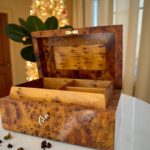 Wooden Box – Elegant Handmade Thuya Organizer with Lock - Image 4