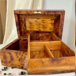 Wooden Box – Elegant Handmade Thuya Organizer with Lock - Image 7