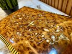 Vintage Wooden Jewelry Box - Handmade Thuya Burl Box - Image 4