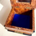 Womens Jewelry Box – Handmade Thuya Wood Treasure Chest - Image 6