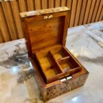 Men’s Jewelry Box - Handmade Thuya Wood Organizer With Lock - Image 8