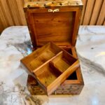 Men’s Jewelry Box - Handmade Thuya Wood Organizer With Lock - Image 9