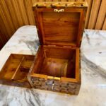 Men’s Jewelry Box - Handmade Thuya Wood Organizer With Lock - Image 10