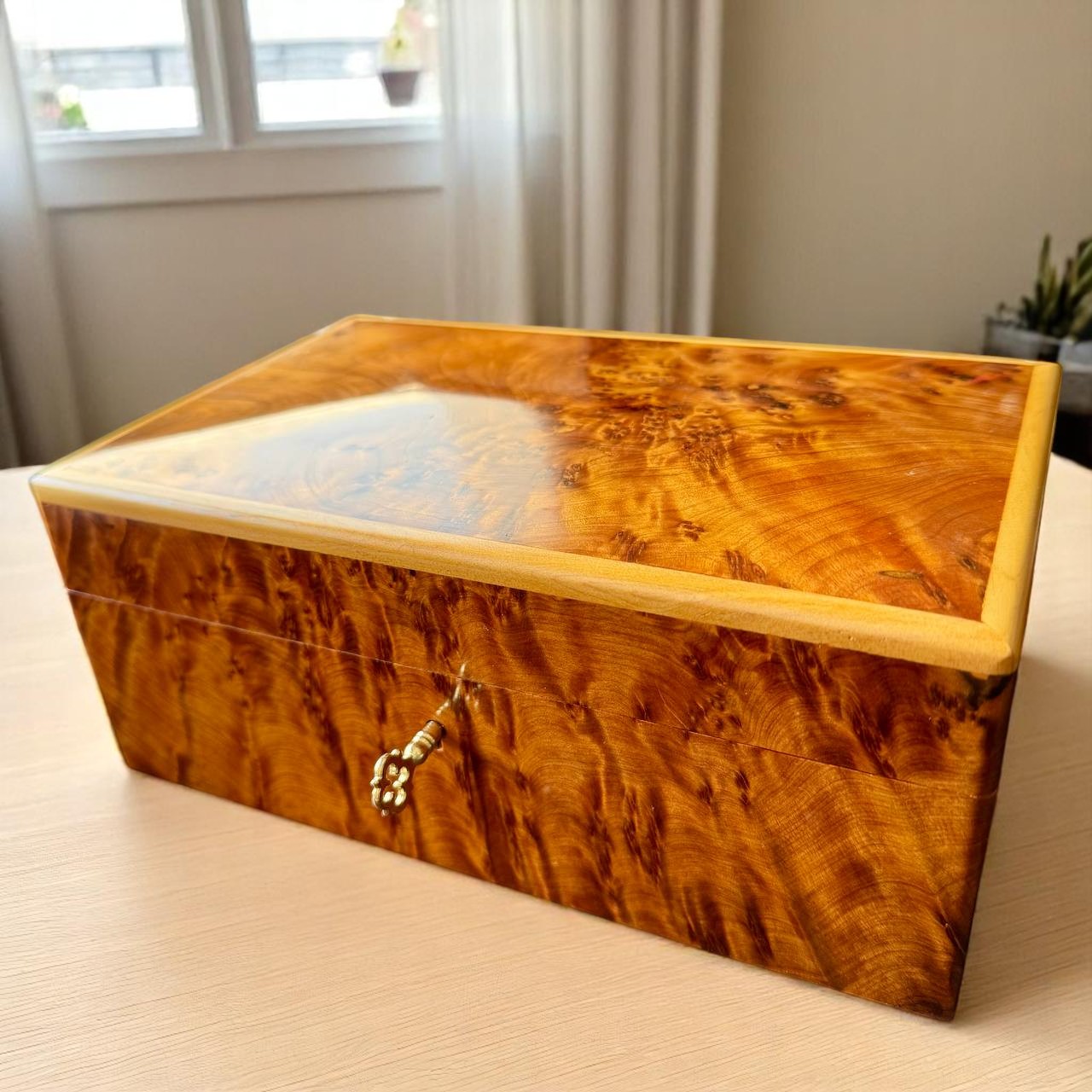 Jewelry Thuya Wooden Box burl wood jewelry box