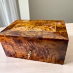 Personalized Wooden Jewelry Box - Thuya Wood Keepsake Box - Image 3