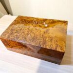 Wooden Keepsake Box – Handmade Thuya Wood Lockable Storage Box - Image 2