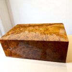 Wooden Keepsake Box – Handmade Thuya Wood Lockable Storage Box - Image 4