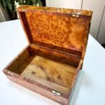 Wooden Keepsake Box – Handmade Thuya Wood Lockable Storage Box - Image 7