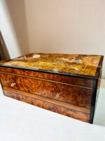 Large Wooden Jewelry Box – Handmade Thuya Wood Lockable Keepsake Box - Image 2