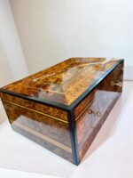 Large Wooden Jewelry Box – Handmade Thuya Wood Lockable Keepsake Box - Image 3
