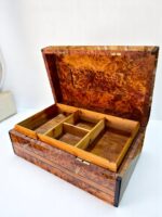 Large Wooden Jewelry Box – Handmade Thuya Wood Lockable Keepsake Box - Image 5