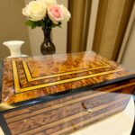 Engagement Ring Box – Handmade Thuya Wood with Lock & Customization - Image 3