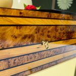 Engagement Ring Box – Handmade Thuya Wood with Lock & Customization - Image 4