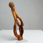 wooden sculpture handcrafted from thuya wood