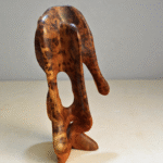 modern decor sculpture handcrafted from thuya wood