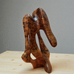 handmade modern decor sculpture wooden art