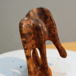 moroccan thuya wood modern decor sculpture